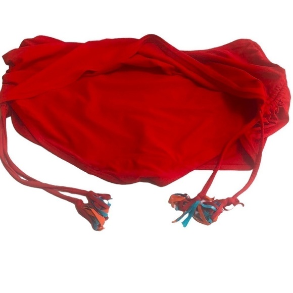 Swim By Cacique (Lane Bryant)Red Drawstring Side Tie Swimsuit Skort Size 18 - Picture 5 of 13